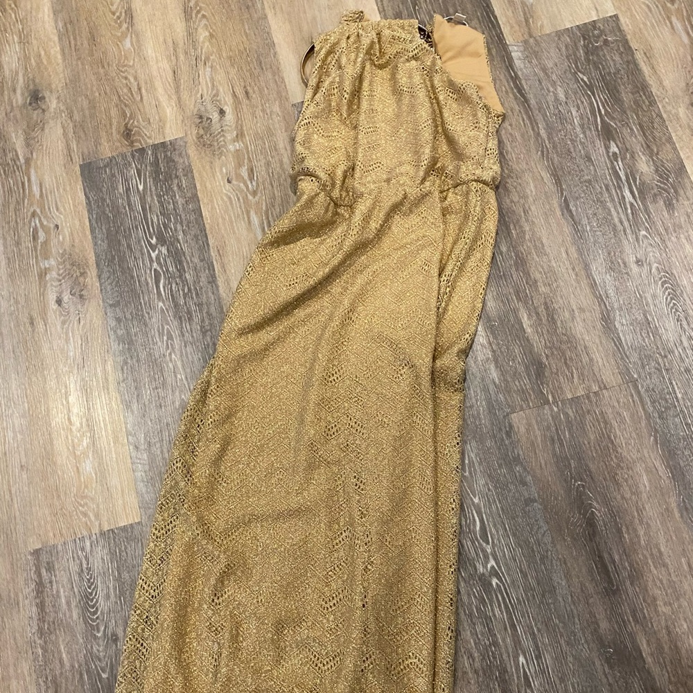 Formal gold Bisou Bisou dress
